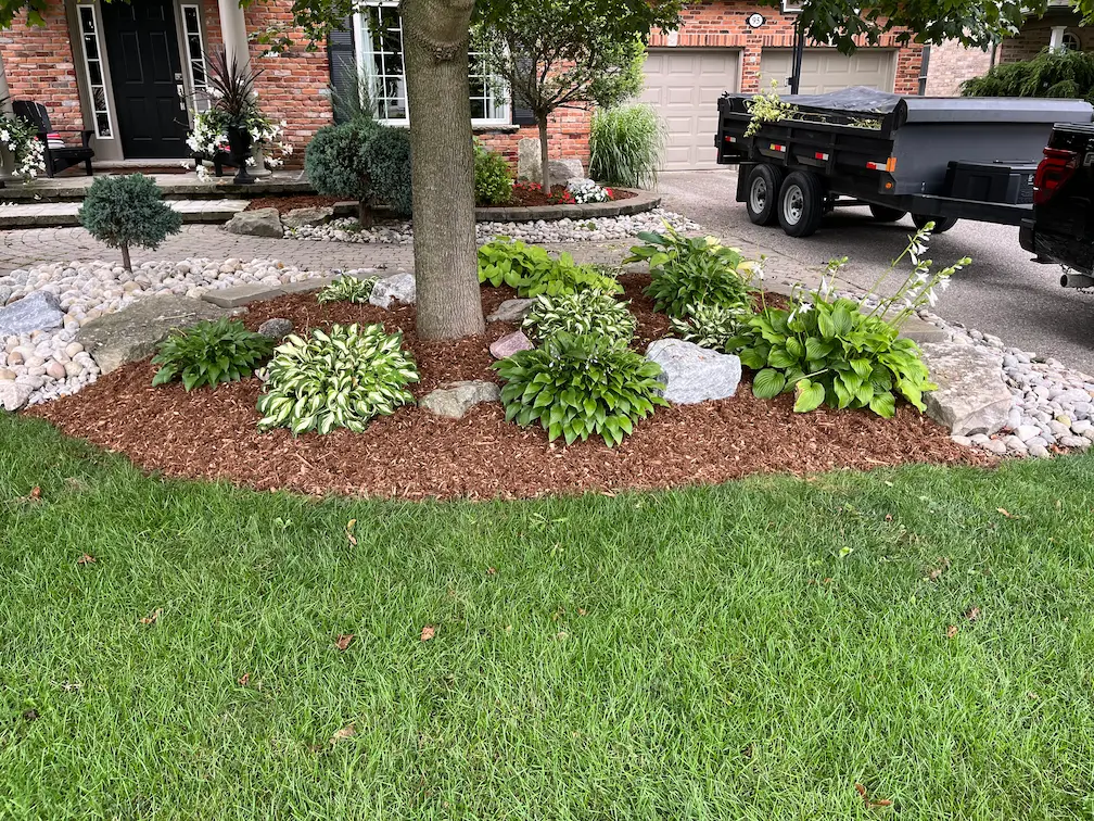 Mulch installation 2
